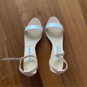 Manolo Blahnik kitten heel sandal